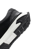 Men's Black Thick Sole Lace Up Suede Leather Sneaker | Derimod Men's Black Thick Sole Lace Up Suede Leather Sneaker | Derimod