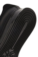 Men's Black Lace-up Thick-Sole Leather Sneaker | Derimod Men's Black Lace-up Thick-Sole Leather Sneaker | Derimod