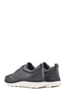 Geox Men's Grey Spherica Active X Lace-Up Fabric Sneakers | Derimod Geox Men's Grey Spherica Active X Lace-Up Fabric Sneakers | Derimod