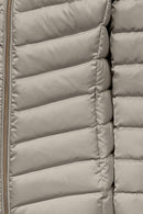 Geox Women's Beige Bettanie Fur Detailed Coat | Derimod Geox Women's Beige Bettanie Fur Detailed Coat | Derimod