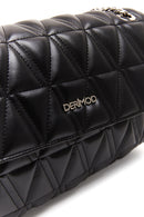 Women's Black Long Strap Quilted Shoulder Bag | Derimod Women's Black Long Strap Quilted Shoulder Bag | Derimod