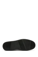 Erkek Siyah Bağcıklı Deri Sneaker | Derimod Erkek Siyah Bağcıklı Deri Sneaker | Derimod