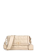 Geox Kadın Beyaz Veriana Kapitone Deri Çapraz Çanta | Derimod Geox Kadın Beyaz Veriana Kapitone Deri Çapraz Çanta | Derimod