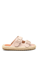 Women's Straw Sole Casual Slippers | Derimod Women's Straw Sole Casual Slippers | Derimod