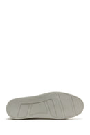 Men's White Leather Sneaker | Derimod Men's White Leather Sneaker | Derimod