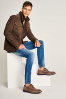 Erkek Vizon Süet Deri Ayakkabı | Derimod Erkek Vizon Süet Deri Ayakkabı | Derimod