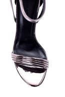 Kadın Gümüş Detaylı Topuklu Ayakkabı | Derimod Kadın Gümüş Detaylı Topuklu Ayakkabı | Derimod