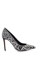 Kadın İşlemeli Deri Stiletto | Derimod Kadın İşlemeli Deri Stiletto | Derimod