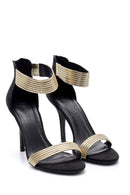 Kadın Gold Detaylı Topuklu Ayakkabı | Derimod Kadın Gold Detaylı Topuklu Ayakkabı | Derimod