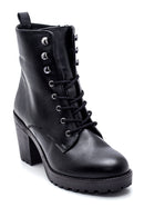 Women's Zippered Heeled Boots | Derimod Women's Zippered Heeled Boots | Derimod