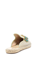 Women's Stone Embroidered Slippers | Derimod Women's Stone Embroidered Slippers | Derimod
