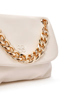Women's Cream Long Chain Strap Shoulder Bag | Derimod Women's Cream Long Chain Strap Shoulder Bag | Derimod