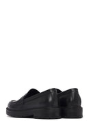 Kadın Siyah Kalın Tabanlı Deri Maskülen Loafer | Derimod Kadın Siyah Kalın Tabanlı Deri Maskülen Loafer | Derimod
