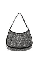 Women's Black Stone Shoulder Bag | Derimod Women's Black Stone Shoulder Bag | Derimod
