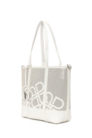 Woman Cream Long-Strap Printed Shoulder Bag | Derimod Woman Cream Long-Strap Printed Shoulder Bag | Derimod