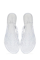 Women's Transparent Patterned Jelly Slippers | Derimod Women's Transparent Patterned Jelly Slippers | Derimod