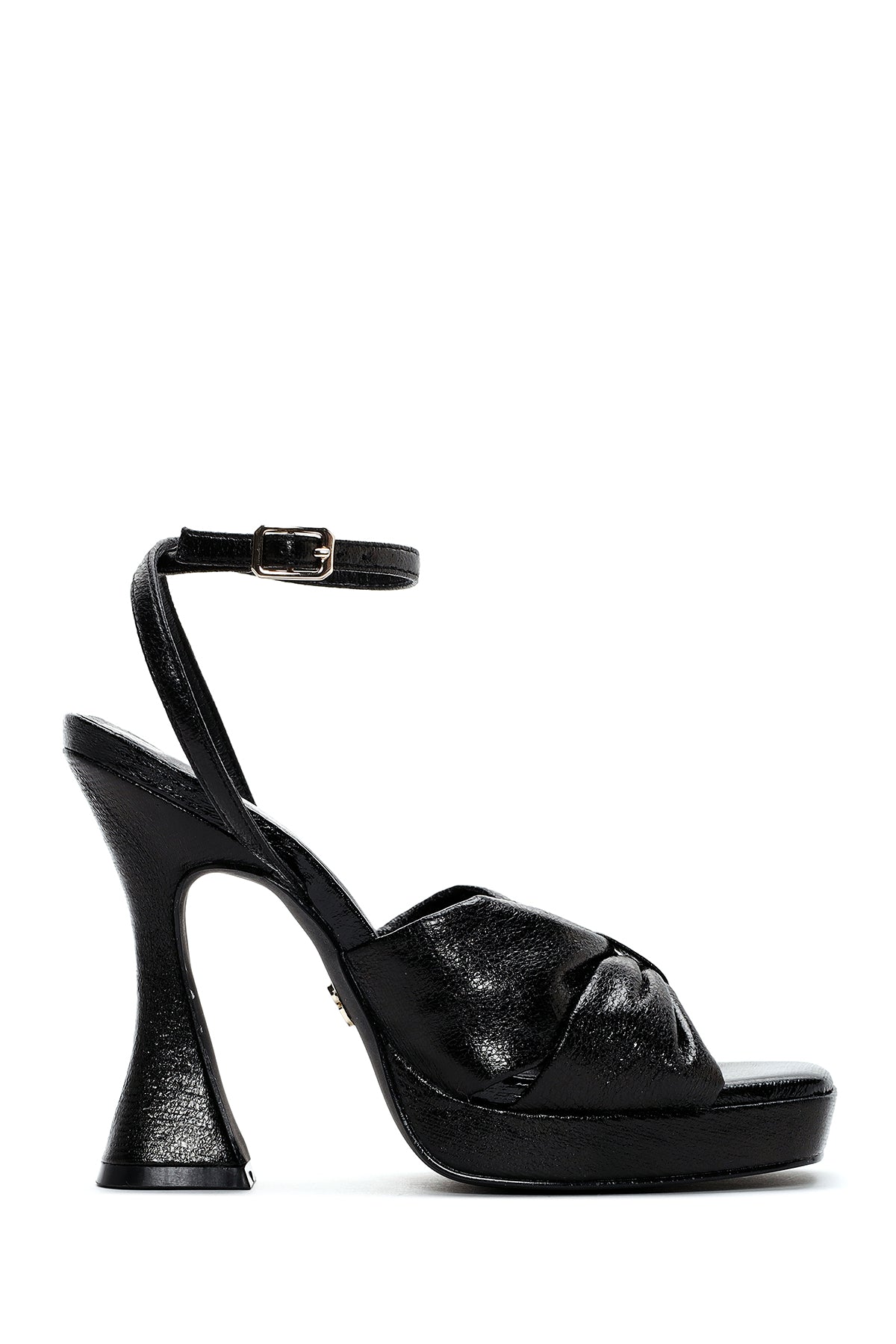 Kadın Siyah Platform Topuklu Sandalet 23SFD445032 | Derimod