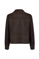 Sandiego Woman Brown Oversize Suede Jacket | Derimod Sandiego Woman Brown Oversize Suede Jacket | Derimod