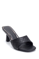 Women's Quilted Heeled Slippers | Derimod Women's Quilted Heeled Slippers | Derimod