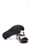 Women's Gold Comfort Sandals | Derimod Women's Gold Comfort Sandals | Derimod