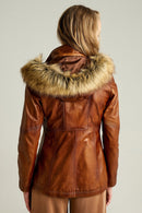 Teresa Kadın Deri Ceket | Derimod Teresa Kadın Deri Ceket | Derimod