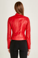 Kylie Kadın Deri Ceket | Derimod Kylie Kadın Deri Ceket | Derimod