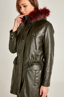 Annamaria Kadın Deri Ceket | Derimod Annamaria Kadın Deri Ceket | Derimod