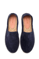 Erkek Lacivert Süet Deri Espadril | Derimod Erkek Lacivert Süet Deri Espadril | Derimod