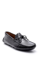 Erkek Kroko Detaylı Deri Loafer | Derimod Erkek Kroko Detaylı Deri Loafer | Derimod