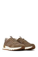 Male Brown Lace-Up Thick-Soled Leather Sneaker | Derimod Male Brown Lace-Up Thick-Soled Leather Sneaker | Derimod