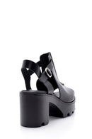 Women's Leather Thick Heeled Sandals | Derimod Women's Leather Thick Heeled Sandals | Derimod