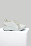 Dolgu Topuklu Kadın Spor Ayakkabı | Derimod Dolgu Topuklu Kadın Spor Ayakkabı | Derimod