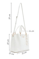 Women's White Long Strap Shoulder Bag | Derimod Women's White Long Strap Shoulder Bag | Derimod