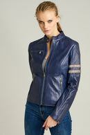 Stop Kadın Deri Ceket | Derimod Stop Kadın Deri Ceket | Derimod
