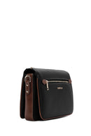 Woman Black Long-Strap Crossbody Bag | Derimod Woman Black Long-Strap Crossbody Bag | Derimod