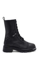 Women's Black Zippered Boots | Derimod Women's Black Zippered Boots | Derimod