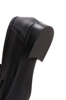 Women's Black Leather Buckle Loafer | Derimod Women's Black Leather Buckle Loafer | Derimod