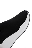 Women's Black Thick Soled Fabric Sneaker | Derimod Women's Black Thick Soled Fabric Sneaker | Derimod