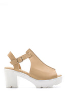Women's Thick Heeled Sandals | Derimod Women's Thick Heeled Sandals | Derimod
