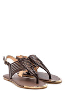 Women's Metal Detailed Sandals | Derimod Women's Metal Detailed Sandals | Derimod