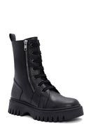 Women's Black Zippered Boots | Derimod Women's Black Zippered Boots | Derimod