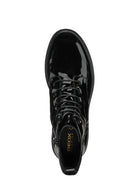 Geox Kadın Siyah Spherica Ec1 Bağcıklı Rugan Deri Postal Bot | Derimod Geox Kadın Siyah Spherica Ec1 Bağcıklı Rugan Deri Postal Bot | Derimod