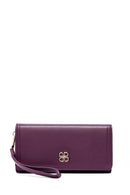 Women's Purple Strap Detailed Wallet | Derimod Women's Purple Strap Detailed Wallet | Derimod