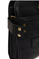 Male Black Long Strap Leather Briefcase | Derimod Male Black Long Strap Leather Briefcase | Derimod