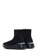 Kadın Siyah Kalın Tabanlı Bilekli Sneaker | Derimod Kadın Siyah Kalın Tabanlı Bilekli Sneaker | Derimod
