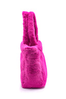 Women's Fuchsia Plush Derimod X Whenever Company Shoulder Bag | Derimod Women's Fuchsia Plush Derimod X Whenever Company Shoulder Bag | Derimod