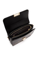 Women's Black Long Strap Stoned Shoulder Bag | Derimod Women's Black Long Strap Stoned Shoulder Bag | Derimod