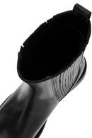Women's Black Leather Chelsea Boots | Derimod Women's Black Leather Chelsea Boots | Derimod