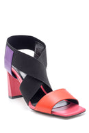 Women's Leather Thick Heeled Sandals | Derimod Women's Leather Thick Heeled Sandals | Derimod
