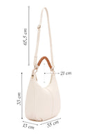 Women's Cream Long Strap Shoulder Bag | Derimod Women's Cream Long Strap Shoulder Bag | Derimod
